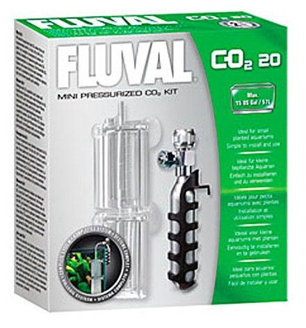 Установка CO2 для аквариумов Fluval Mini 20 г.