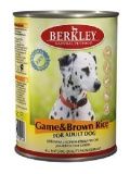Консервы для собак Berkley дичь с коричневым рисом 0,4 кг.